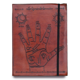 Medium Notebook s popruhem - Palmistry
