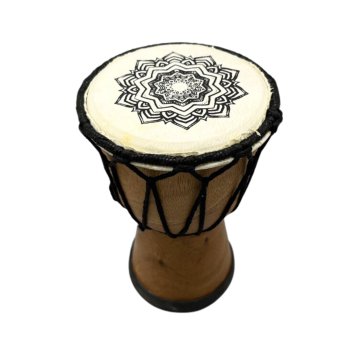 Ručně vyráběný široký buben na djembe - 15 cm
