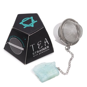 Raw Crystal Gemstone čajové sítko - Aquamarine